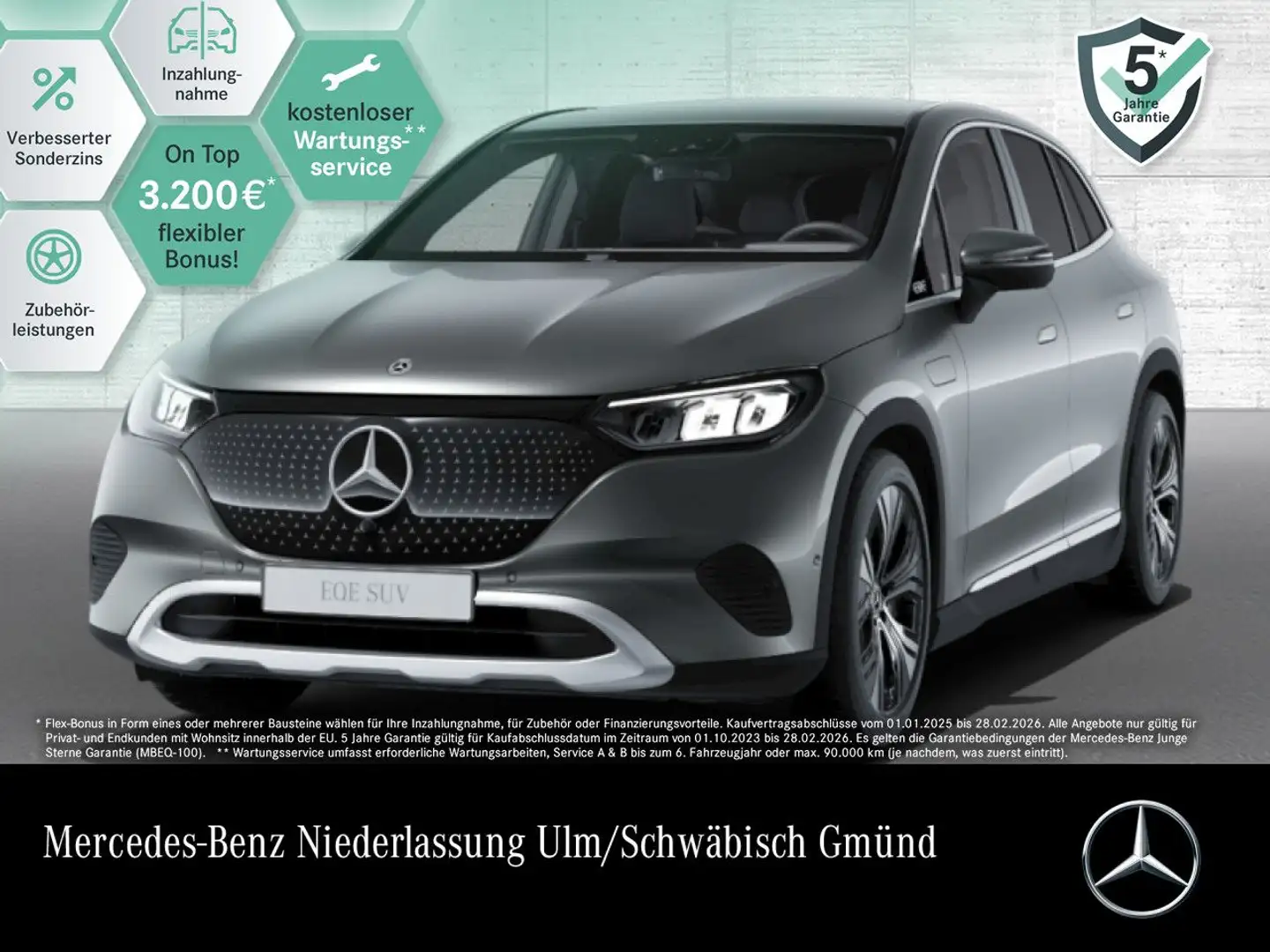 Mercedes-Benz EQE SUV EQE 300 AVANTG+LED+KAMERA+TOTW+KEYLESS Grau - 1