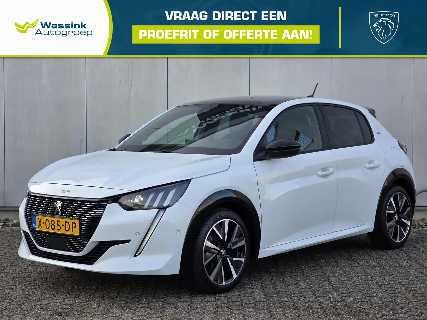 Peugeot 208 100pk GT Automaat | Panoramadak | Navigatie | Park Wit - 1