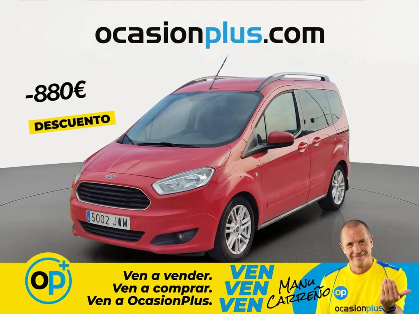 Ford Tourneo Courier 1.0 Ecoboost Titanium Rojo - 1