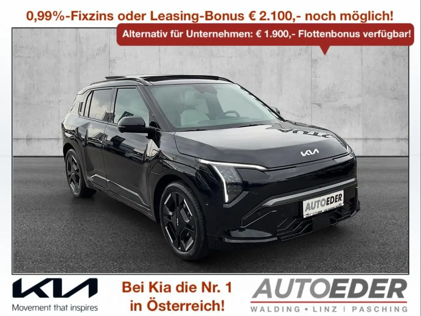 Kia EV3 /GT-LINE/81,4KWH/AT/204/SD Negru - 1