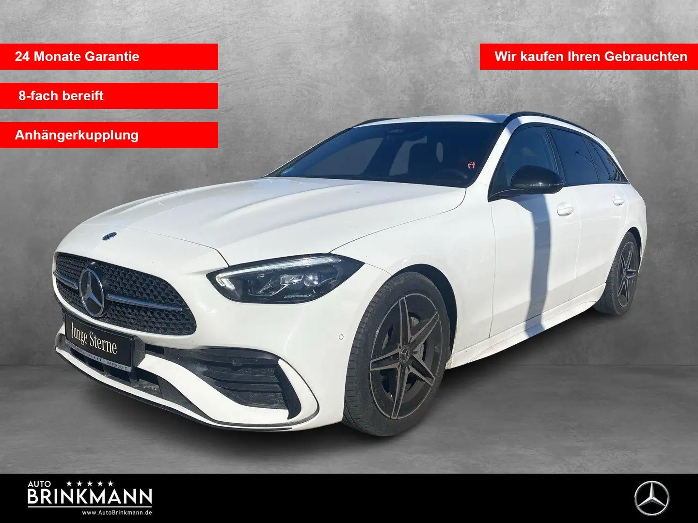 Mercedes-Benz C 200 C 200 T AMG-LINE/NIGHT/AHK/KAMERA/LED/AMBIENTE SHZ Weiß - 1