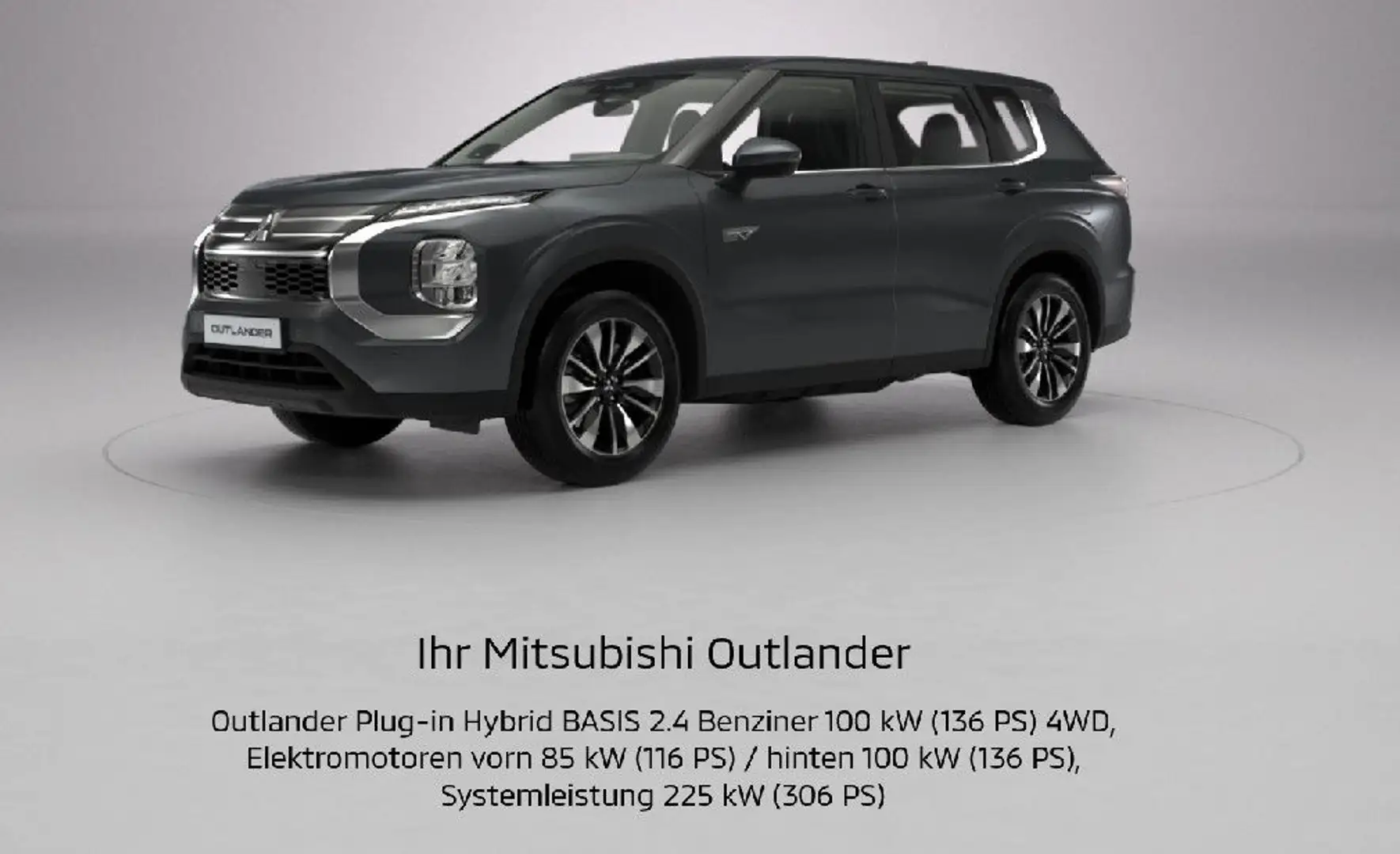 Mitsubishi Outlander Outlander PHEV BASIS 2.4 4WD Grau - 1