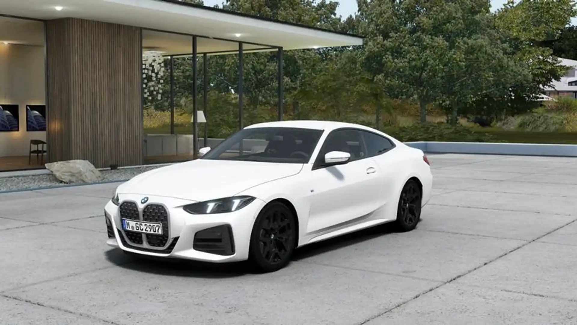 BMW 420 420d 48V xDrive Coupé Msport Bianco - 1