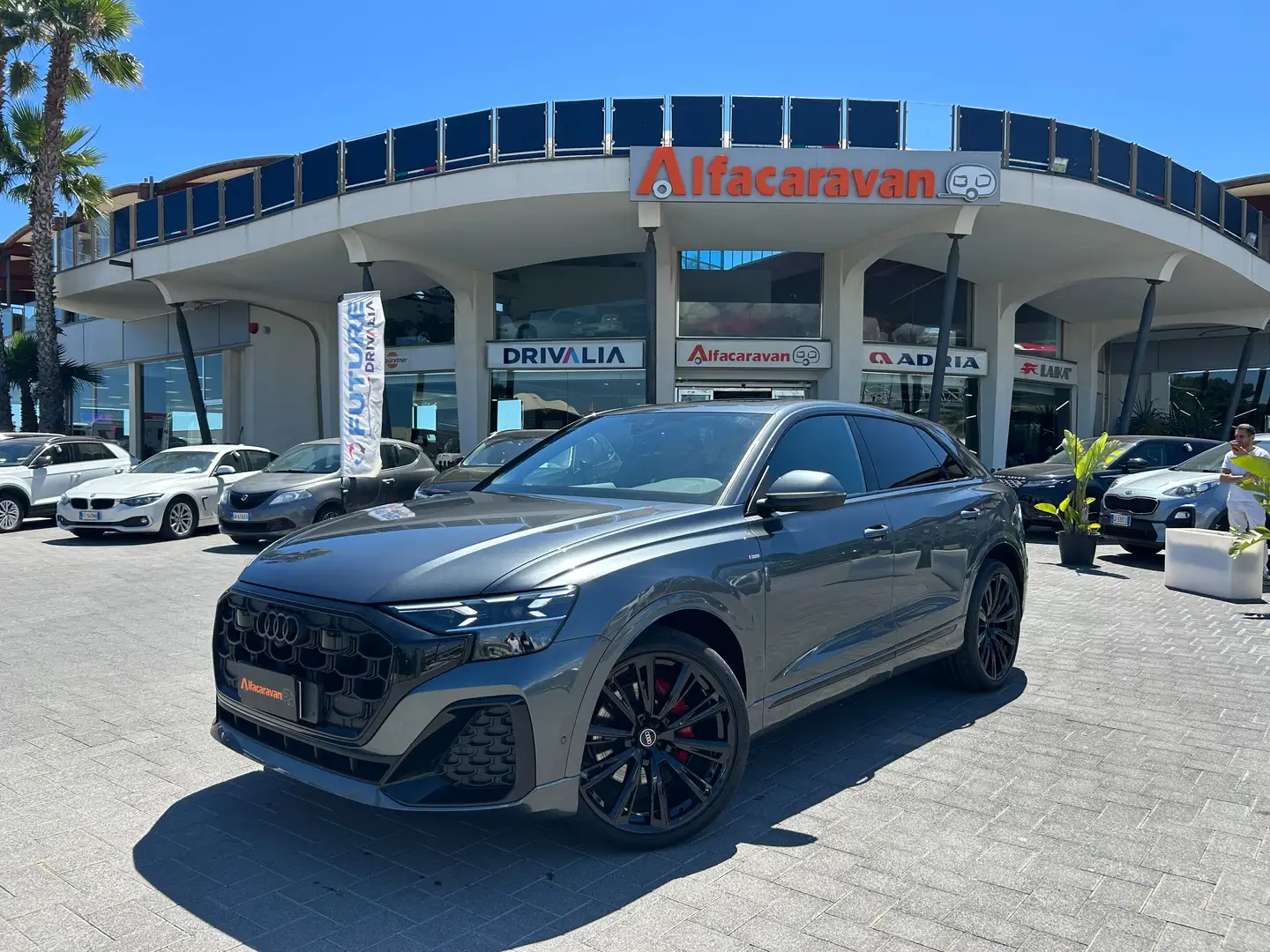 Audi Q8 50 3.0 tdi mhev S line edt quattro tiptronic KM 0 Grigio - 1