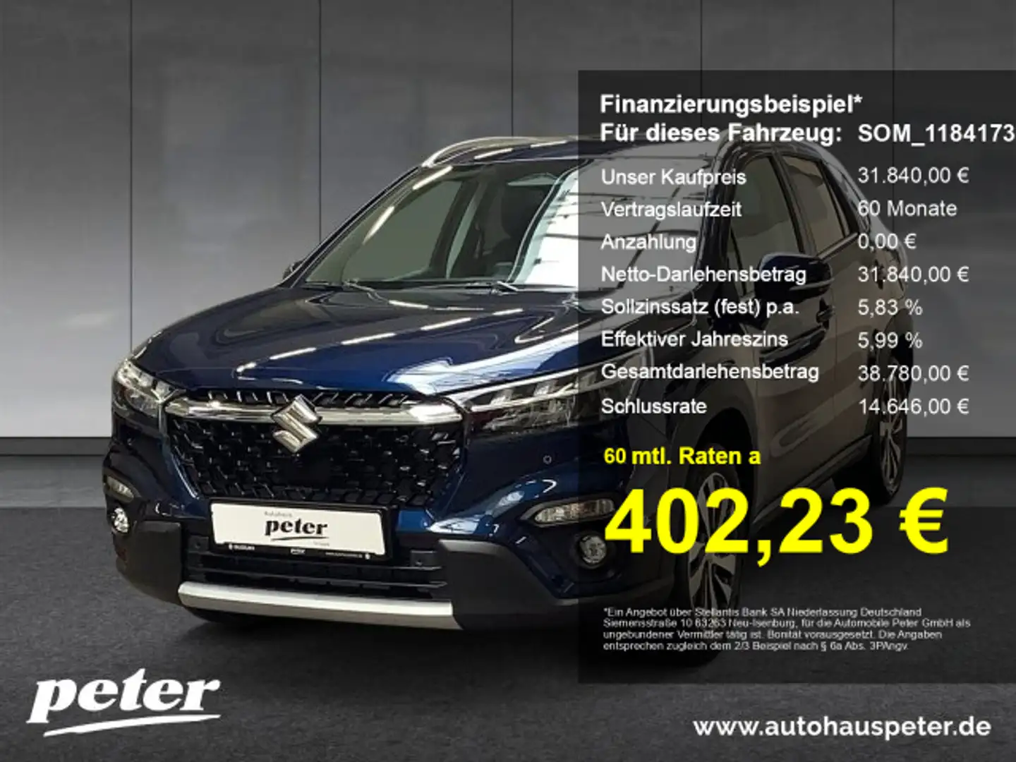 Suzuki SX4 S-Cross S-Cross 1.5 Comfort+ Allgrip AGS Bleu - 1