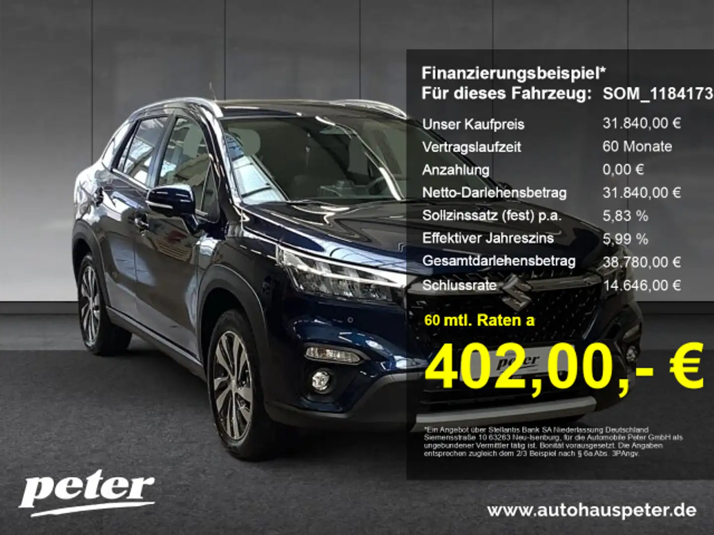 Suzuki SX4 S-Cross S-Cross 1.5 Comfort+ Allgrip AGS Bleu - 1