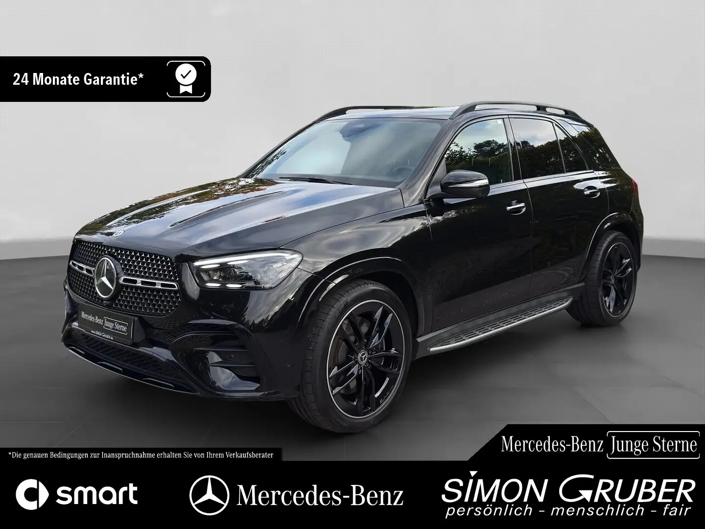 Mercedes-Benz GLE 580 4M AMG Pano Nappa Burm HUD Standhzg. AHK Schwarz - 1