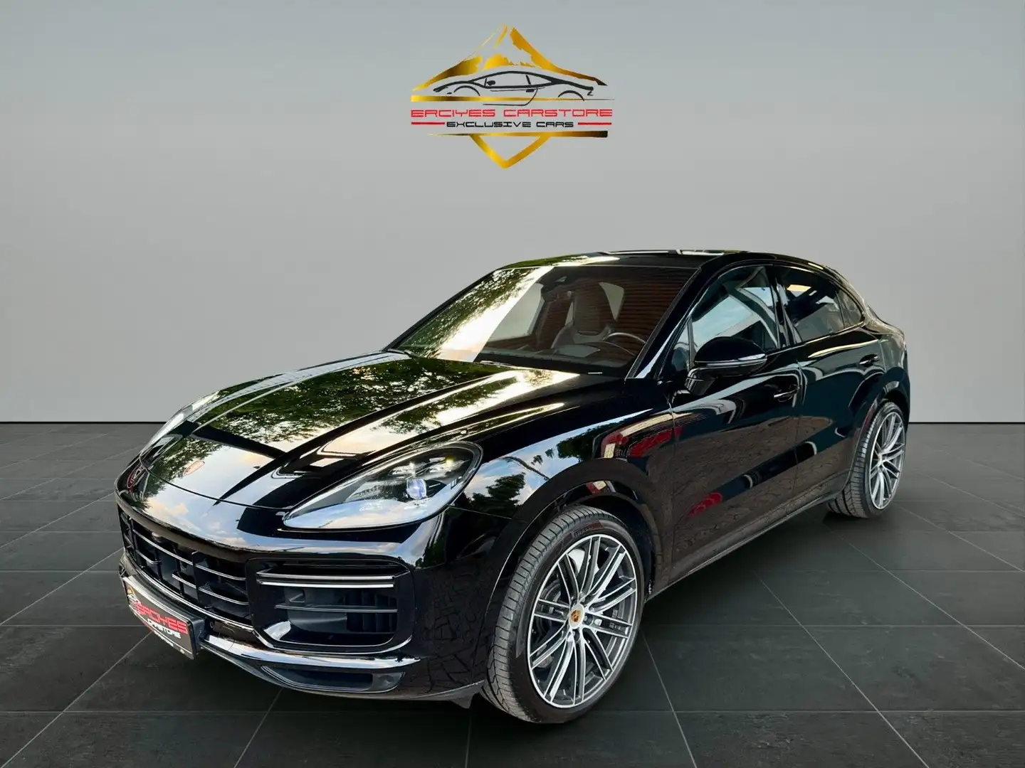 Porsche Cayenne Coupe Turbo*KERAMIK*PANO*100%VOLL*STDH* Schwarz - 1