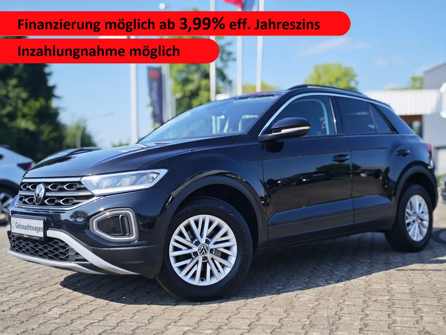 Volkswagen T-Roc 1.0 Life*Nav*LED*ACC*Kamera*SHZ Schwarz - 1