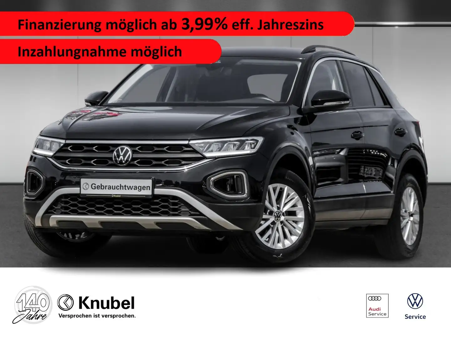 Volkswagen T-Roc Life 1.0 TSI Nav*LED*ACC*Kamera*SHZ Zwart - 1