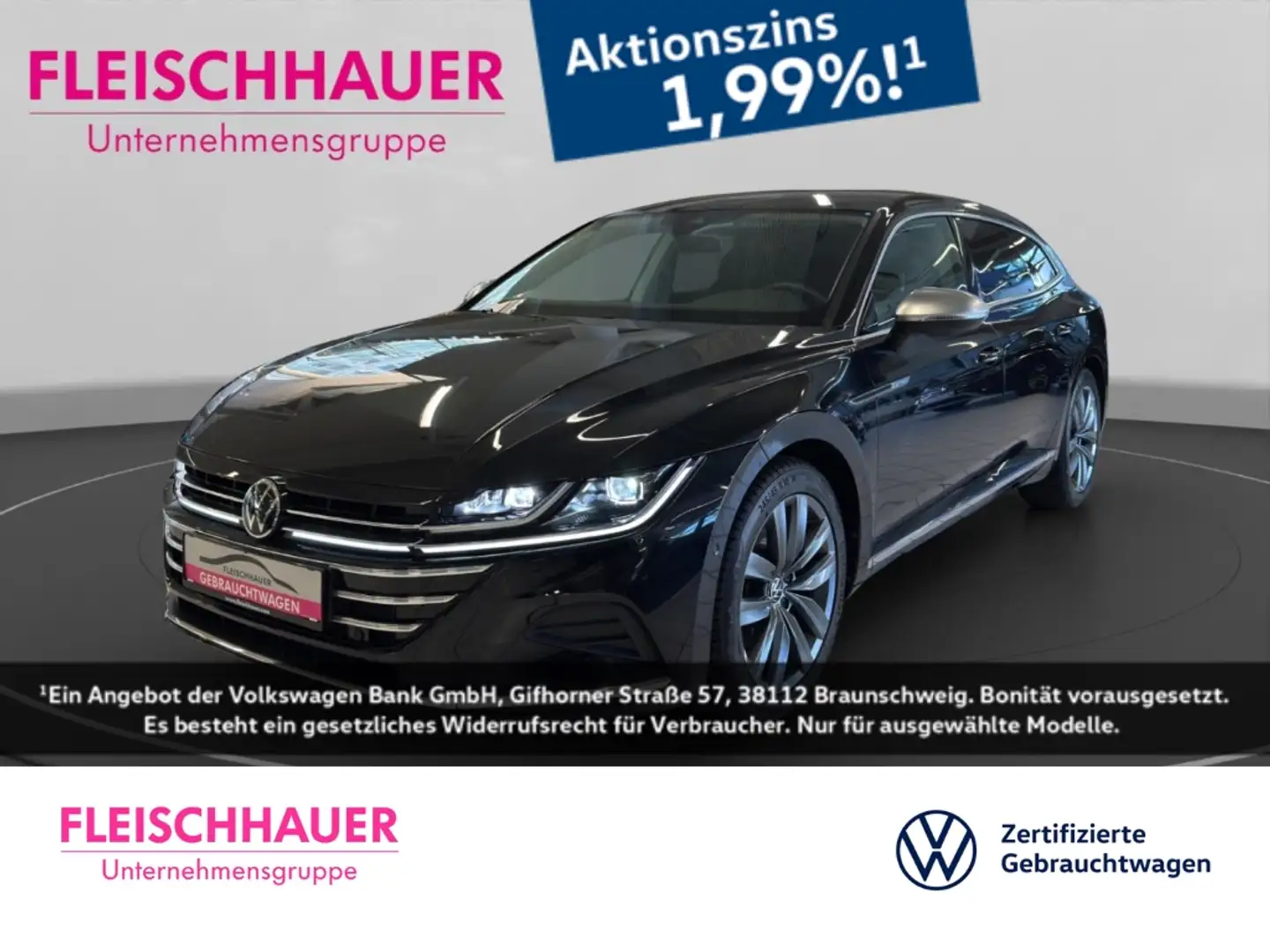 Volkswagen Arteon Shooting Brake Elegance 2.0 TSI Matrix+AHK+Navi Schwarz - 1