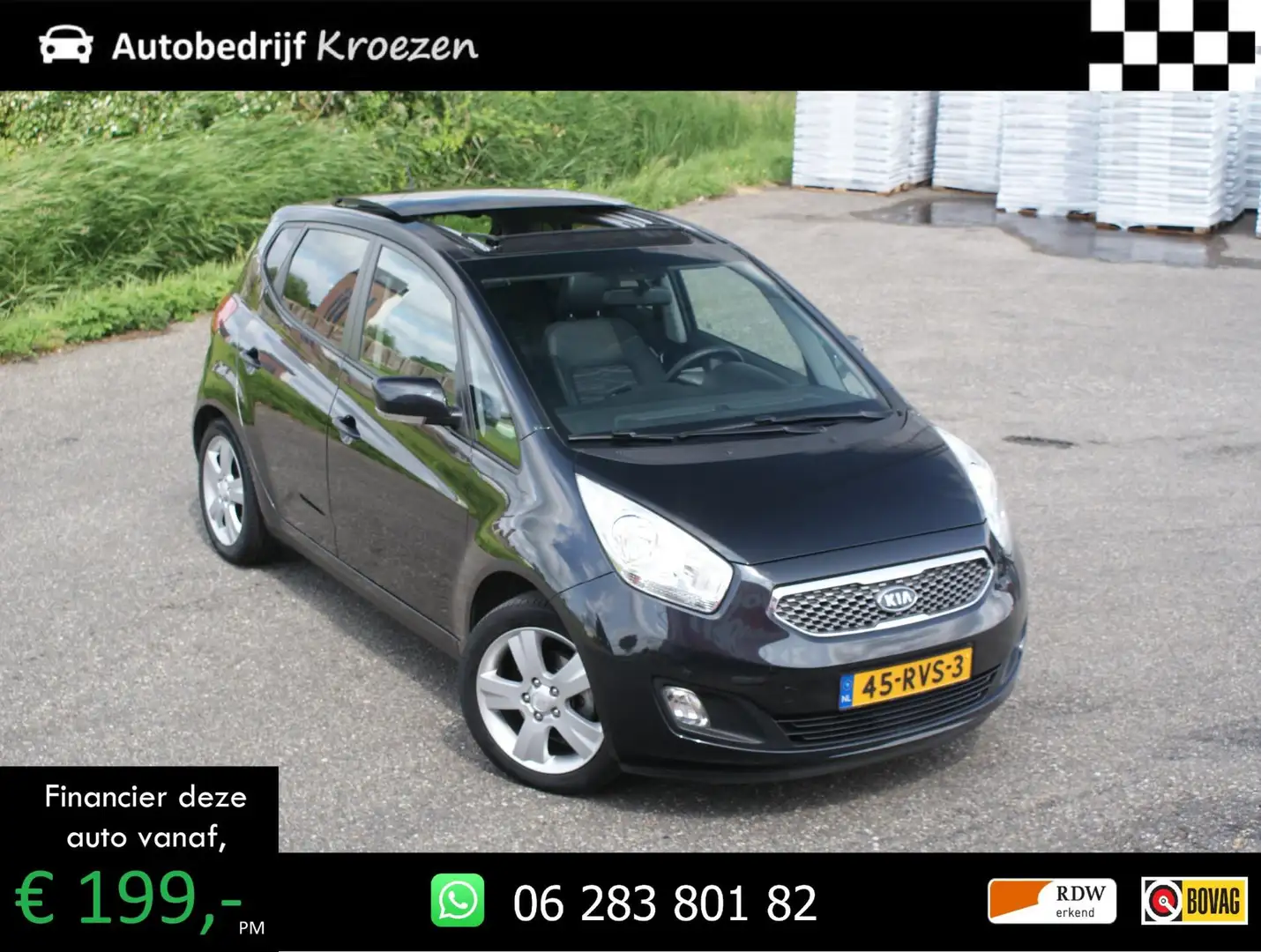 Kia Venga 1.4 CVVT Fuse | Pano | 1e Eigenaar | Camera | Crui Negro - 1