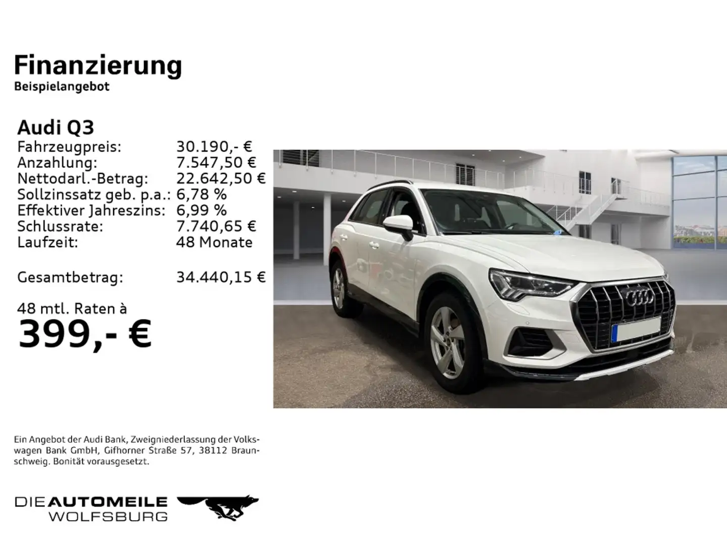 Audi Q3 35 FSI S tronic advanced ACC/APS/LED/SITZHZ Weiß - 2