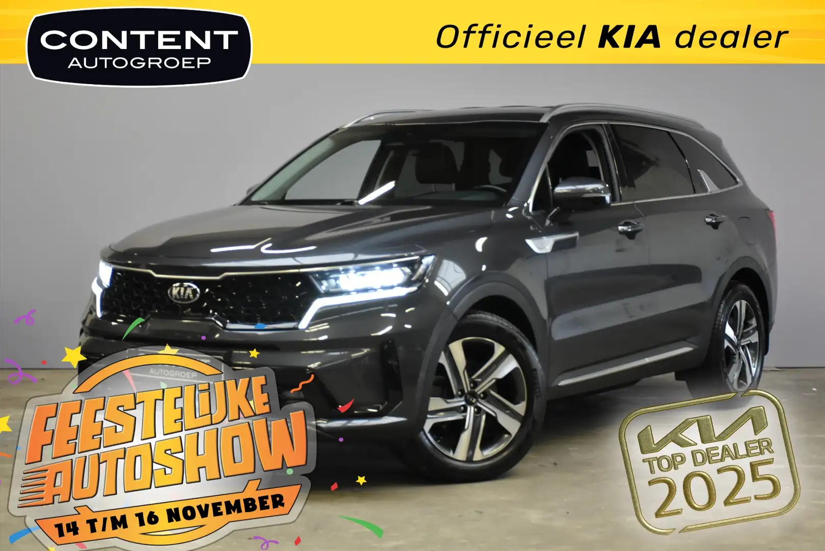 Kia Sorento 1.6 T-GDi Plug-in Hybrid 4WD Aut DynamicPlusLine | Gris - 1