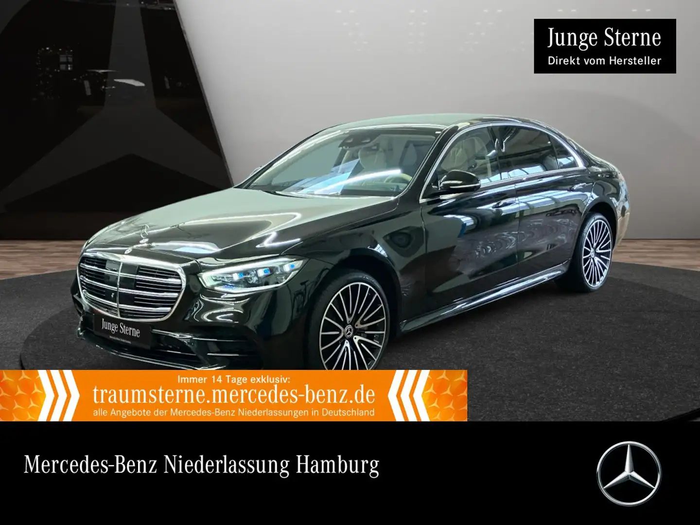 Mercedes-Benz S 500 L 4M AMG+NIGHT+PANO+DIGITAL-L+BURMESTER3D Nero - 1