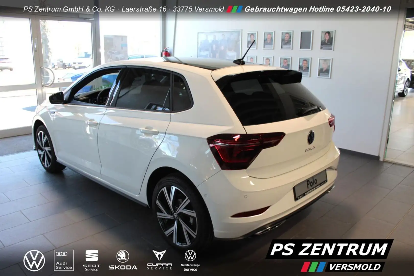 Volkswagen Polo R-Line 1.0 TSI Navi ACC RFK Matrix Sportpaket Weiß - 2