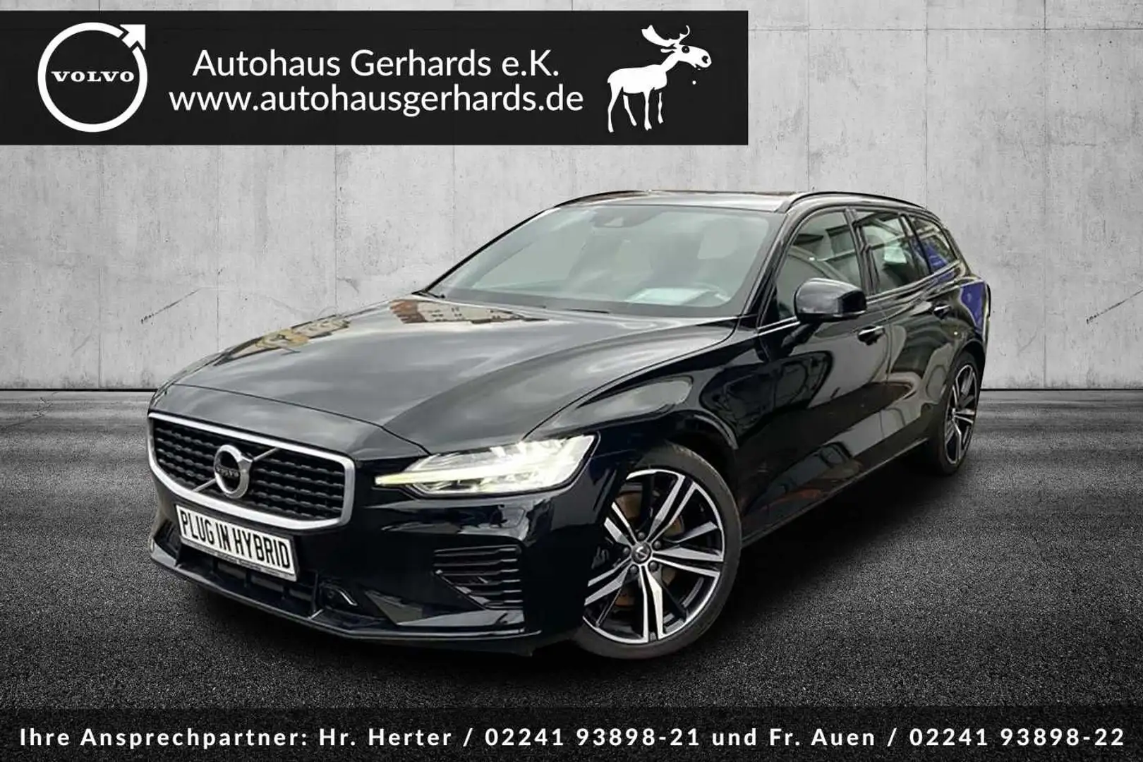 Volvo V60 Plug-In-Hybrid T8 AWD, R-Design, BLIS, ACC, Schwarz - 1