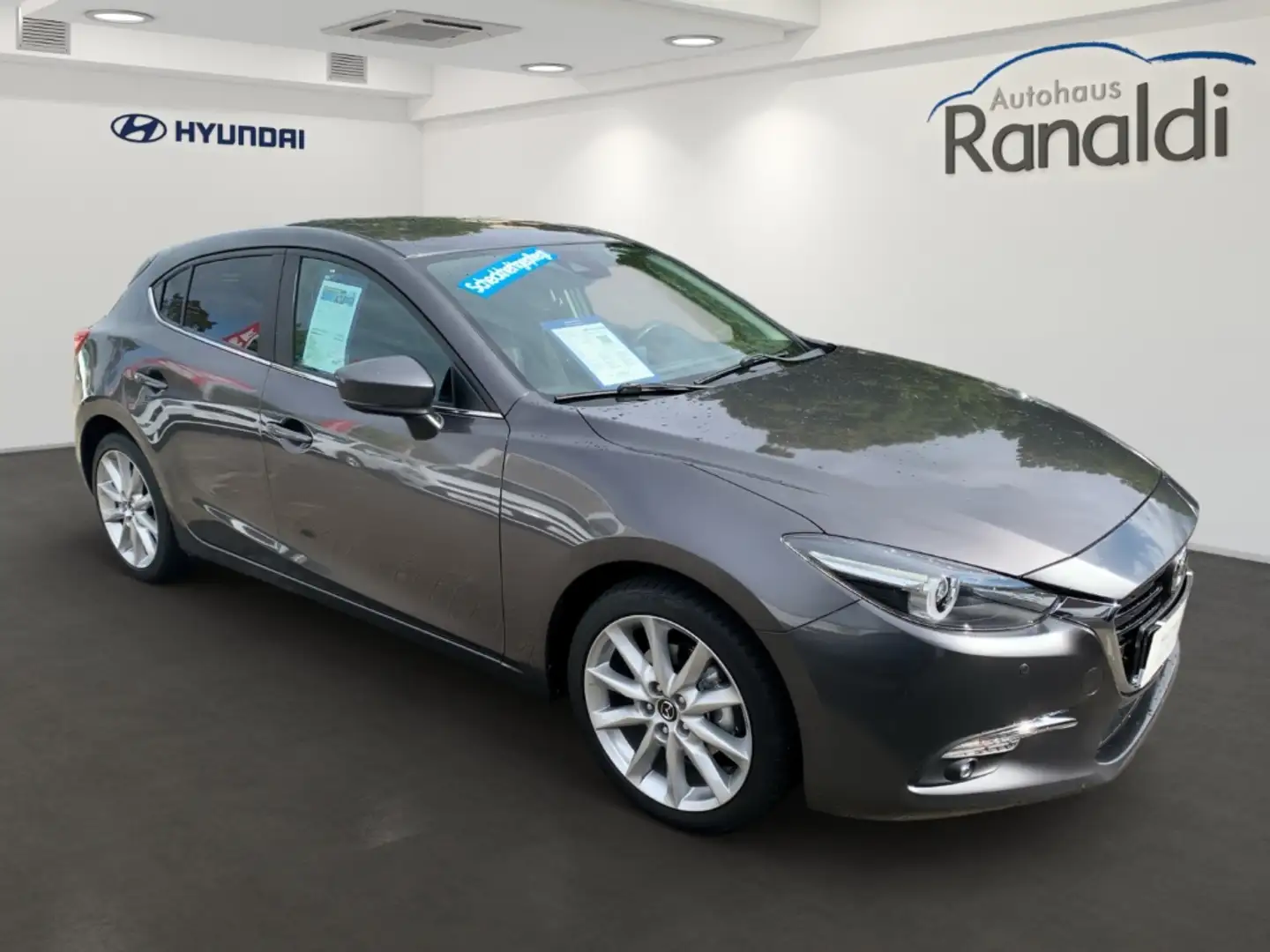 Mazda 3 Sports-Line 2.0 SKYACTIV+TOP-AUSSTATTUNG! Gris - 2