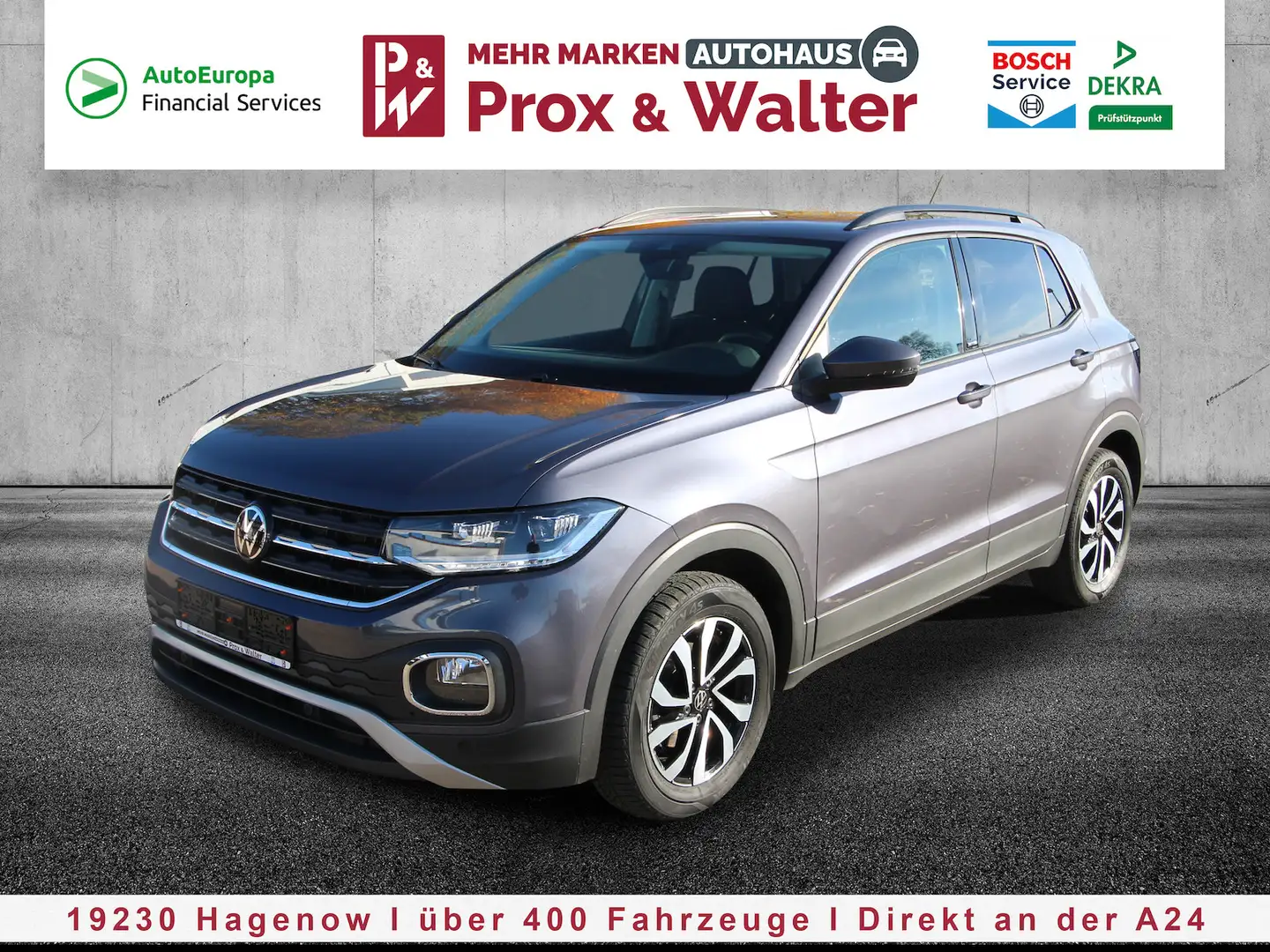 Volkswagen T-Cross TSI OPF 7-DSG Active LED+NAVI+KAMERA+ACC Grau - 2