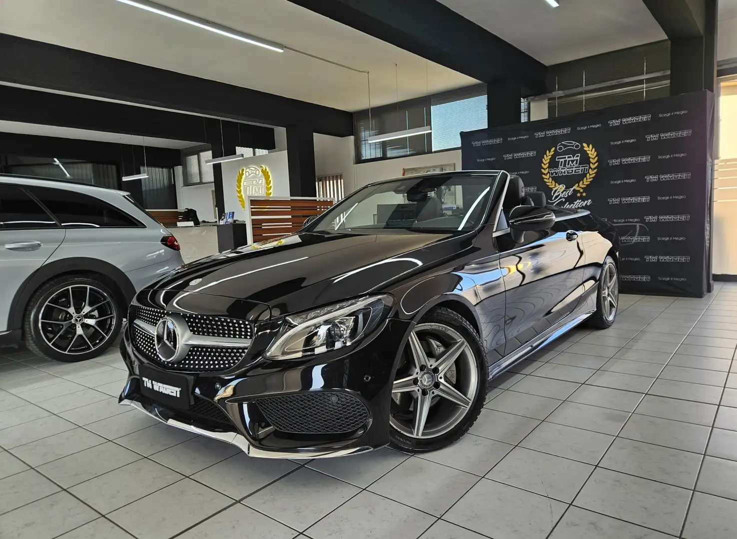 Mercedes-Benz C 220 d Cabrio Premium auto - IVA ESPOSTA Nero - 1