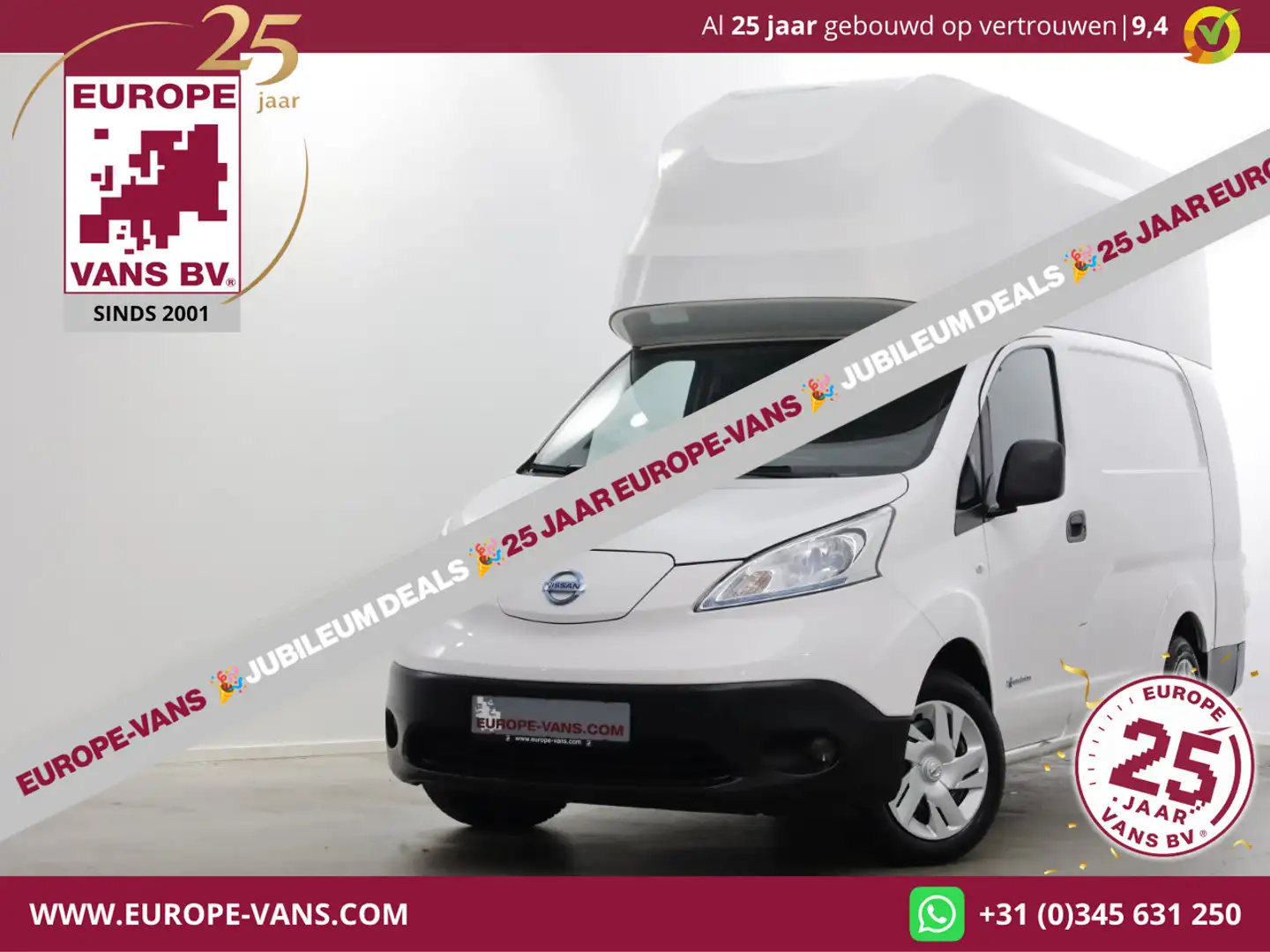 Nissan E-NV200 L2H2 Optima 40 kWh 100% Elektrisch Snellader WLTP Weiß - 1