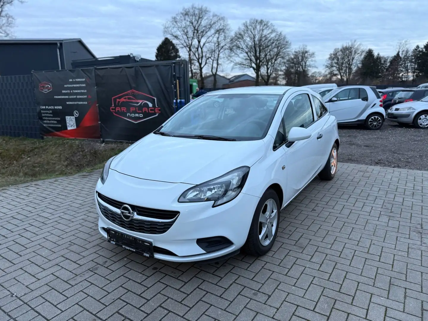 Opel Corsa E Selection 1. HAND/WENIG KM/KLIMA/PDC/ALU Blanc - 1