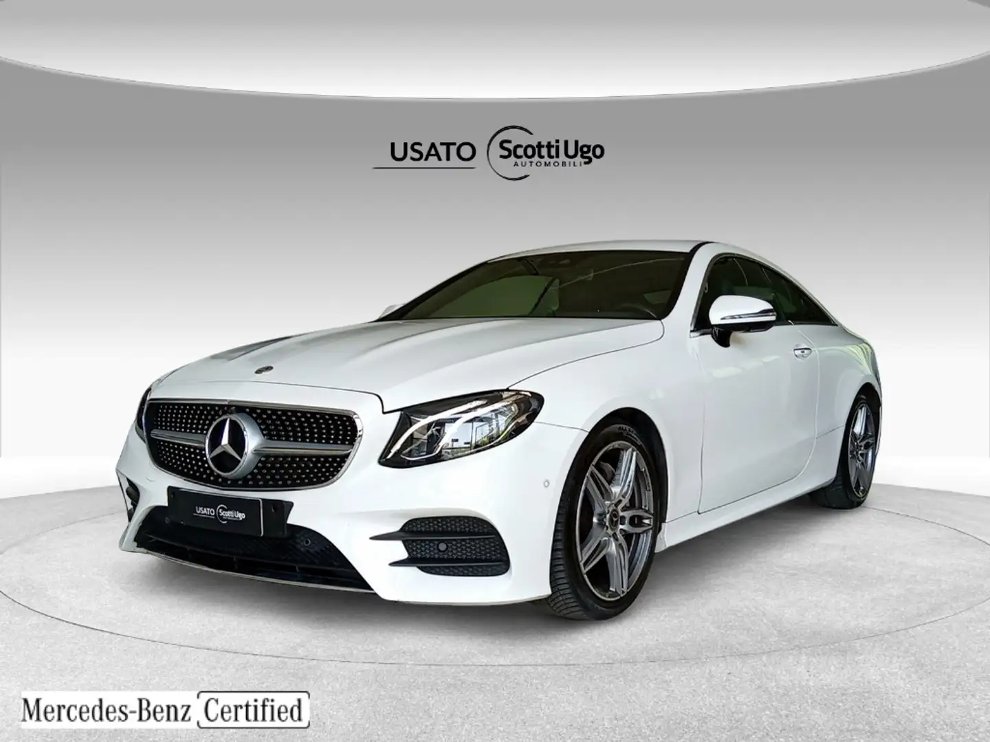 Mercedes-Benz E 220 E coupe 220 d Premium 4matic auto Bianco - 1