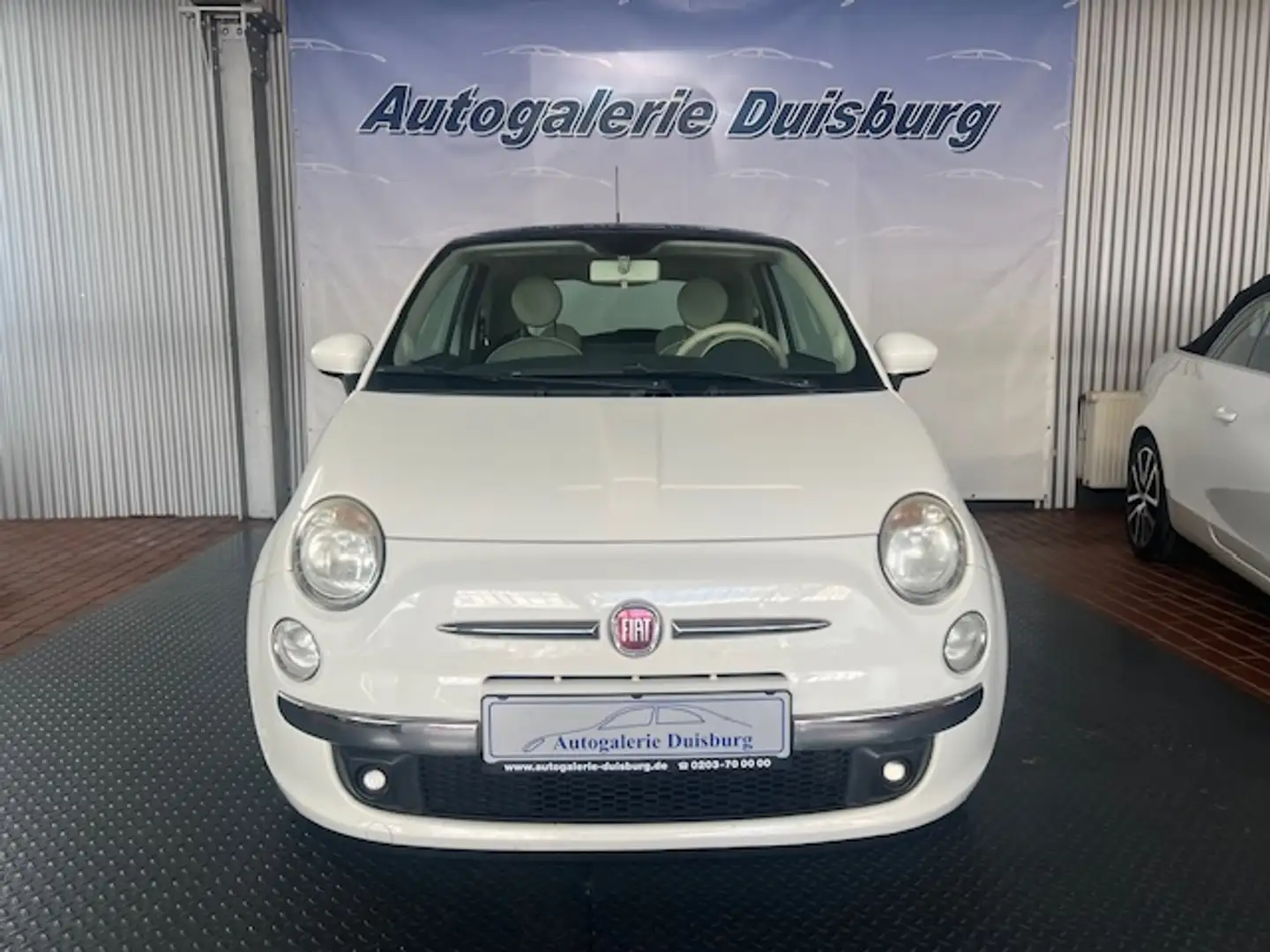Fiat 500 Lounge el.Panodach Klima Freisprech BT Sprachsteue Wit - 2