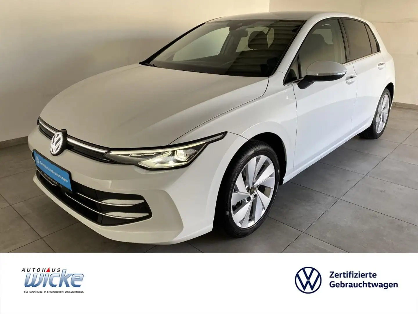 Volkswagen Golf VIII 1.5 eTSI DSG Style NAVI KLIMA HEAD UP RE Wit - 1