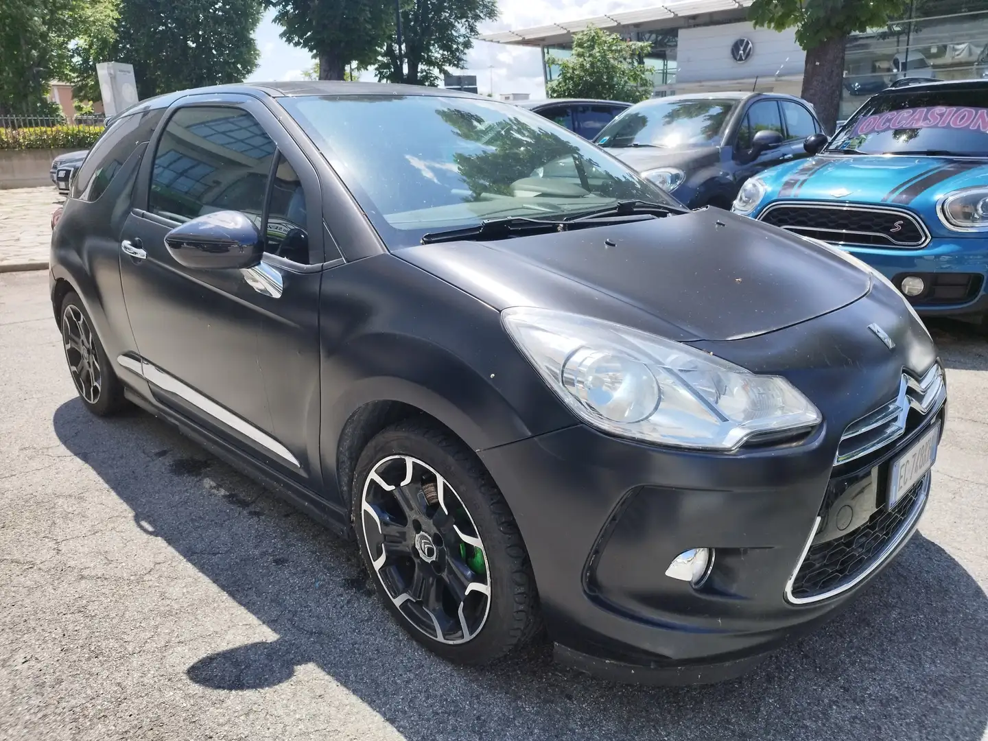 Citroen DS3 DS3 1.6 turbo thp Just Black 155cv motore nuovo Negro - 2