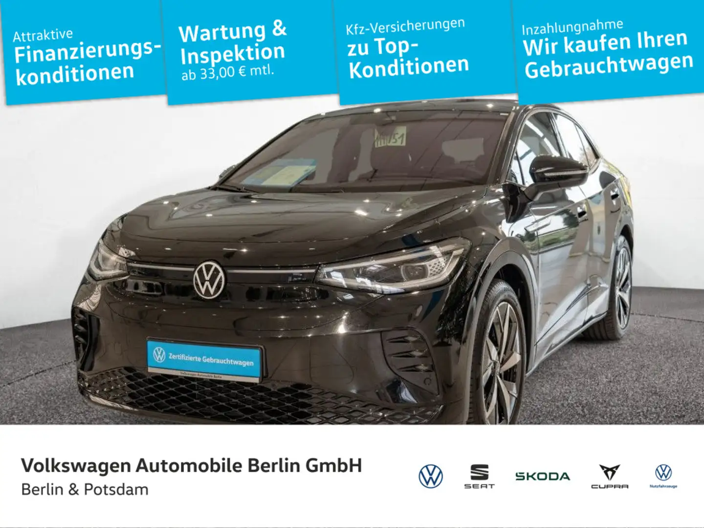 Volkswagen ID.5 GTX Navi R-Kam Wärmepumpe SHZ PDC Telef Schwarz - 1