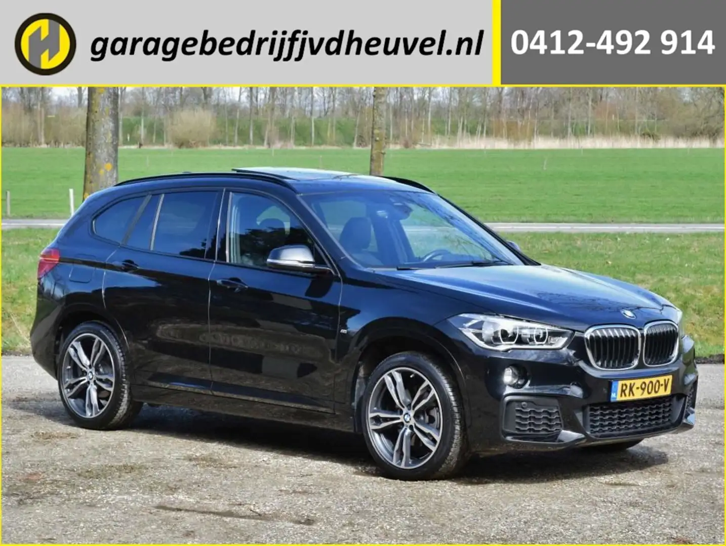 BMW X1 18d sDrive High Executive / head-up display / pano Zwart - 1