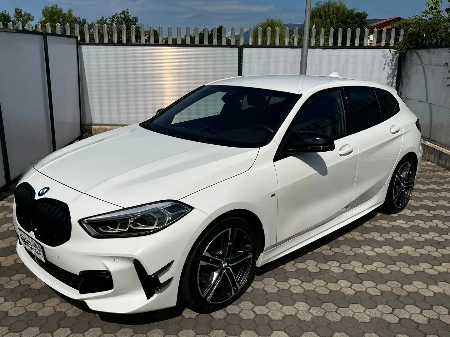 BMW 116 Serie 1 F40 116d Msport auto Bianco - 1