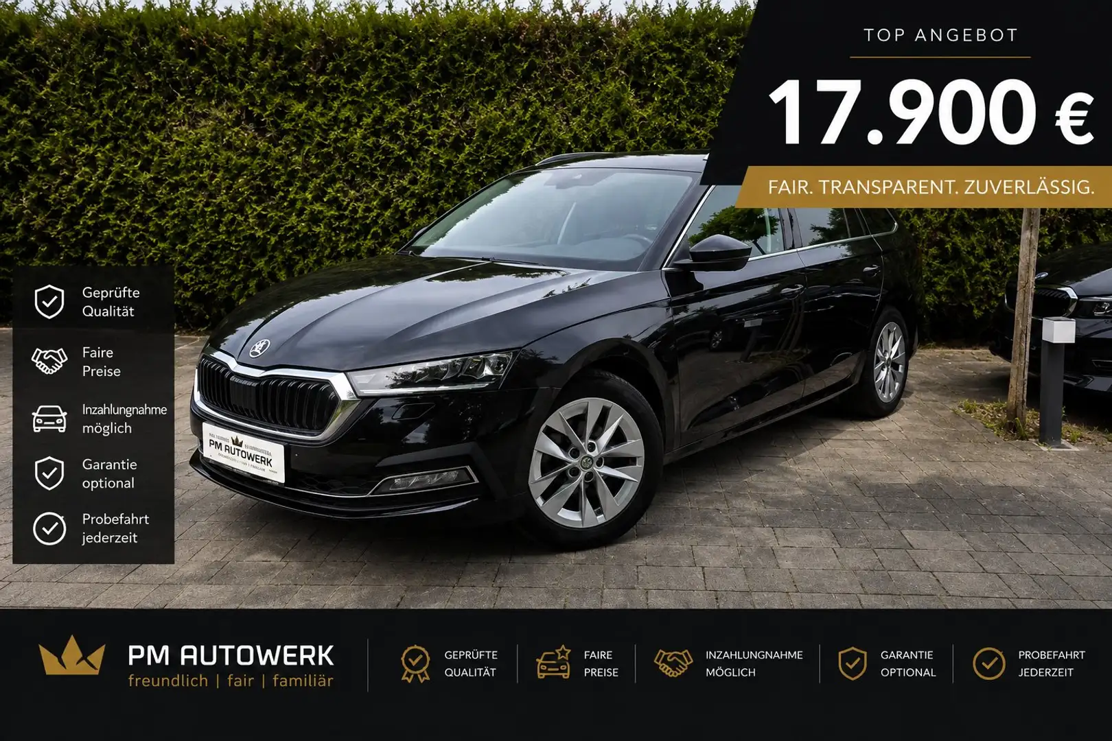 Skoda Octavia 2.0TDI FirstEdition*AHK*Leder*LED*Keyless*1Besitz* Schwarz - 1