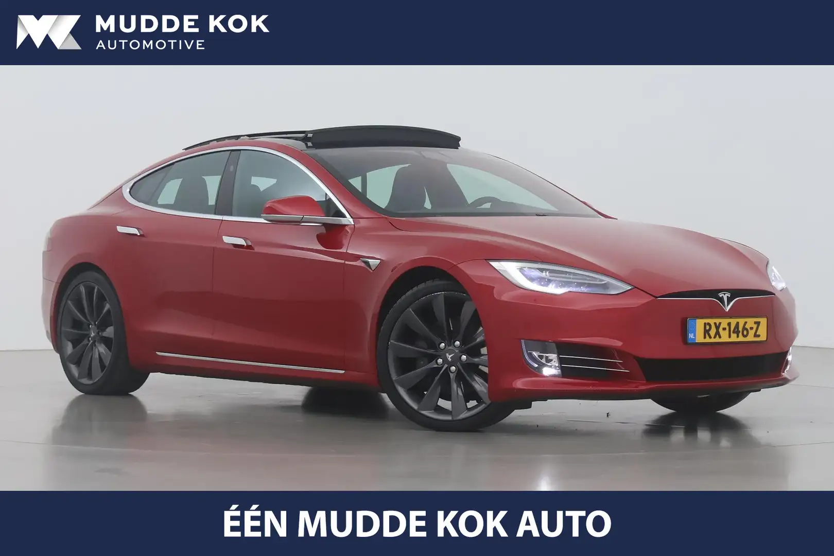 Tesla Model S 75D Base | Panoramadak | Leder | Camera | 21 Inch Rouge - 1