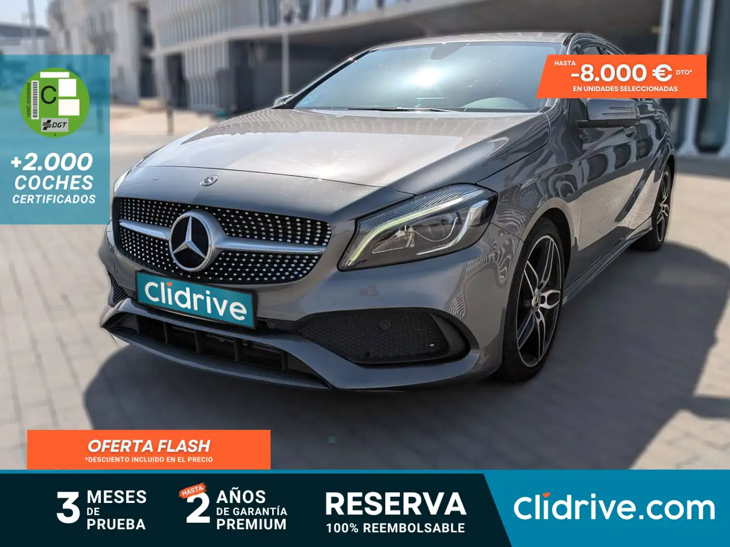 Mercedes-Benz A 200 200d Gris - 1