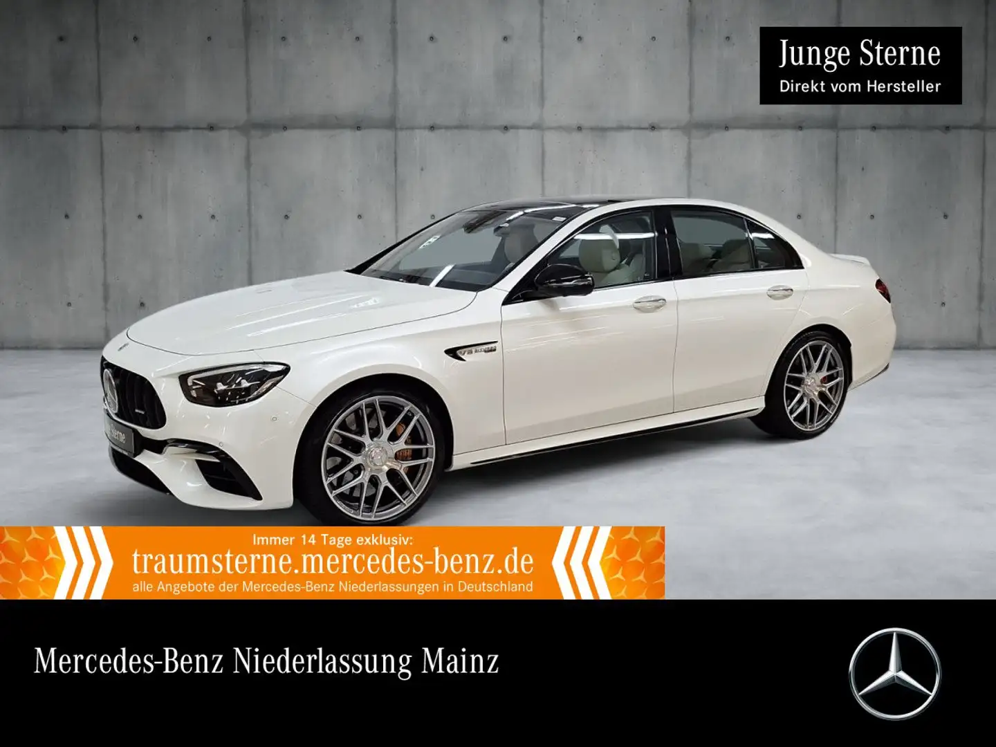 Mercedes-Benz E 63 AMG E 63 S 4M AMG+DRIVERS+NIGHT+PANO+360+AHK+LED+STHZG Blanc - 1