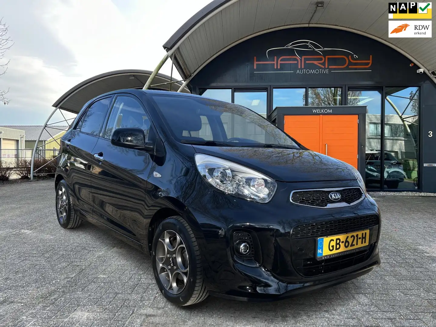 Kia Picanto 1.2 CVVT First Edition 1e EIG Dealeronderhouden Ri Schwarz - 1