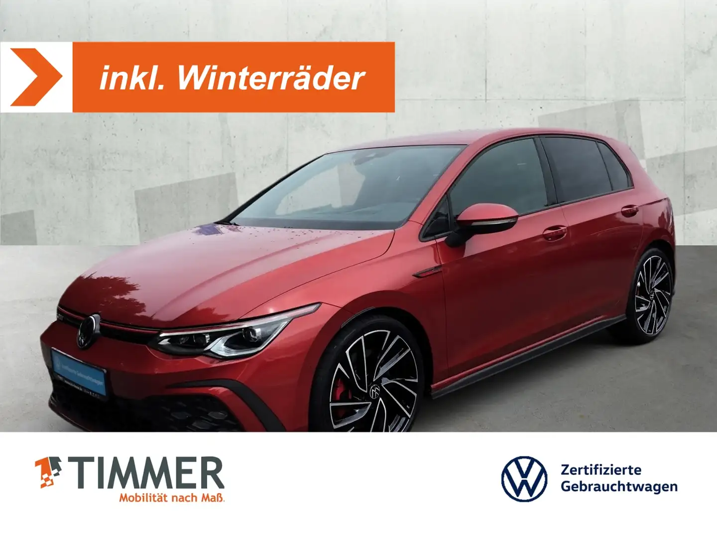 Volkswagen Golf VIII 2.0 GTI DSG *IQ.LIGHT *19" *AHK *RKAM *HuD * Rot - 1
