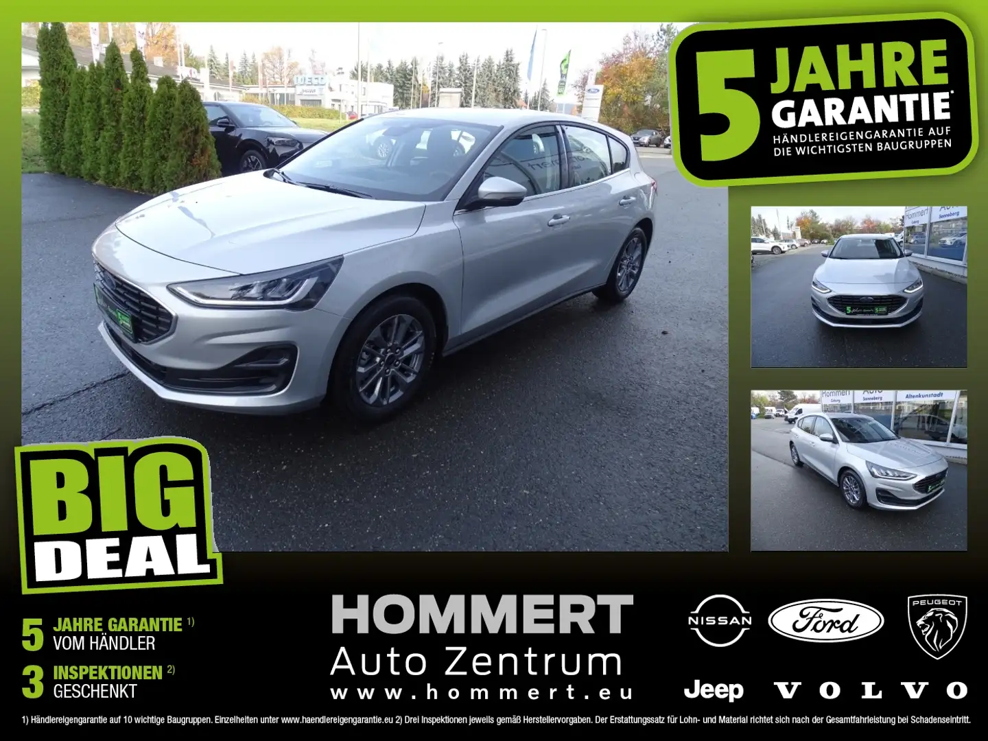 Ford Focus 1.0 EcoBoost Titanium LED+Navi+SHZ+2xKlima Silber - 1