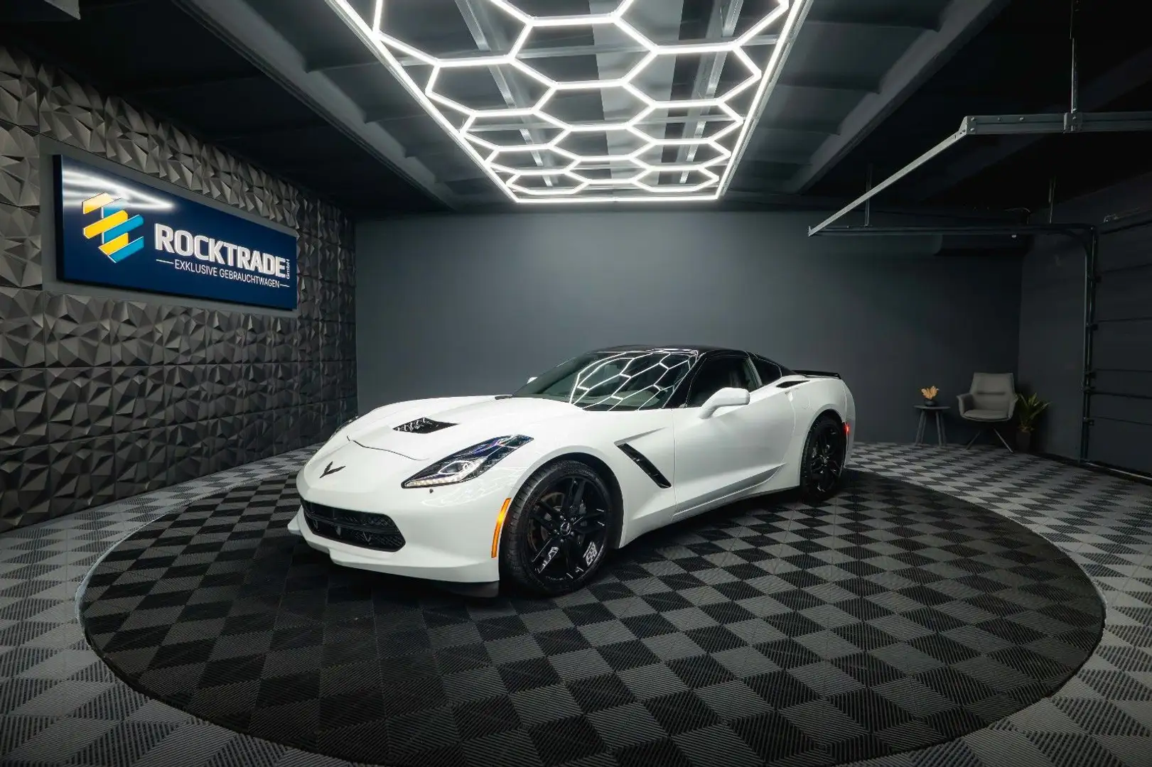 Corvette C7 6.2 V8 Stingray Coupe Targa Performance *LED* Blanc - 1