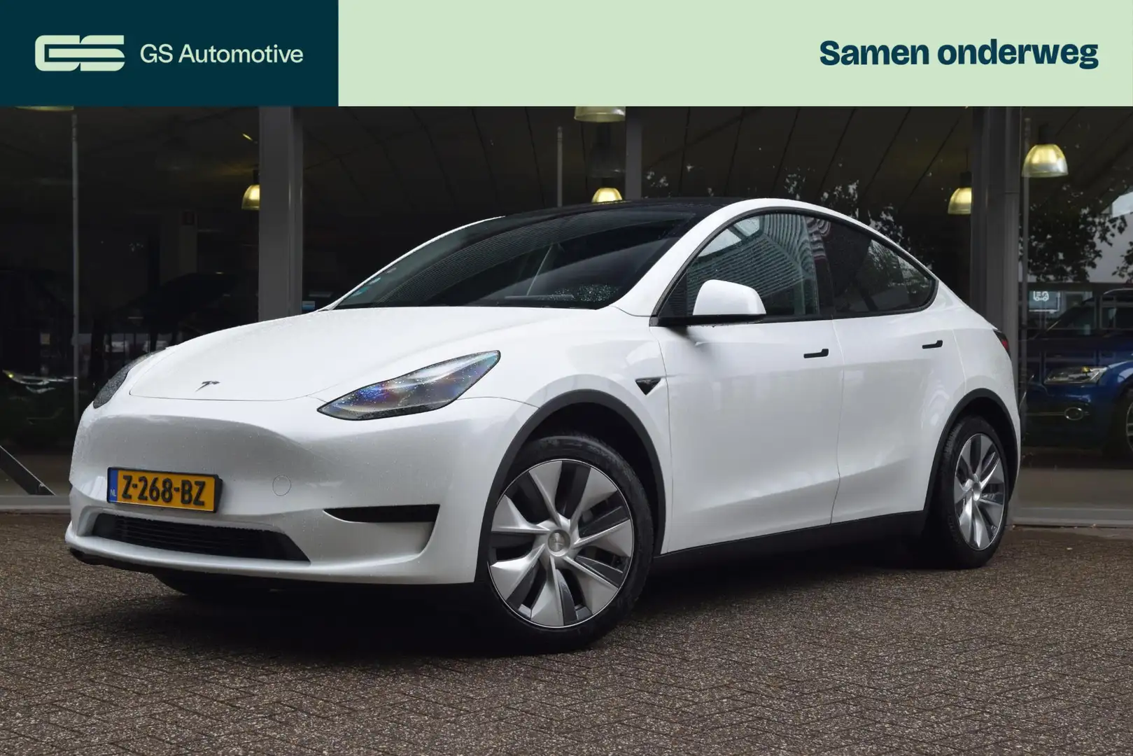Tesla Model Y RWD 58 kWh Autopilot bas. / Stoelverwarming / BTW White - 1