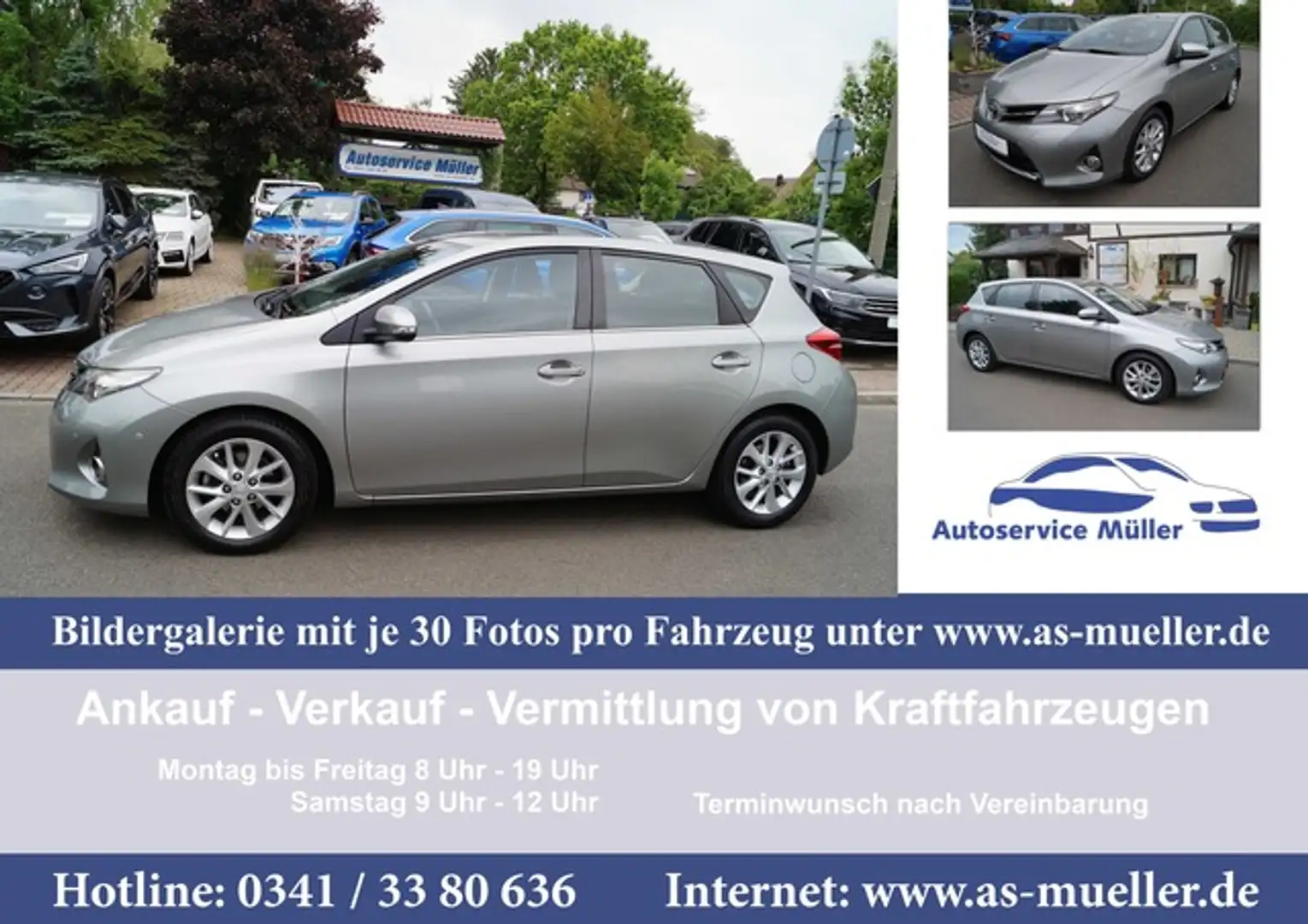 Toyota Auris 5T 73kk Klimatr.-Navi-Kamera-PDC Szary - 1