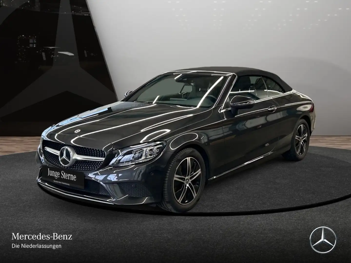 Mercedes-Benz C 220 d Cabrio MULTIBEAM+SITZKLIMA+SPUR+TOTW+9G Grau - 2
