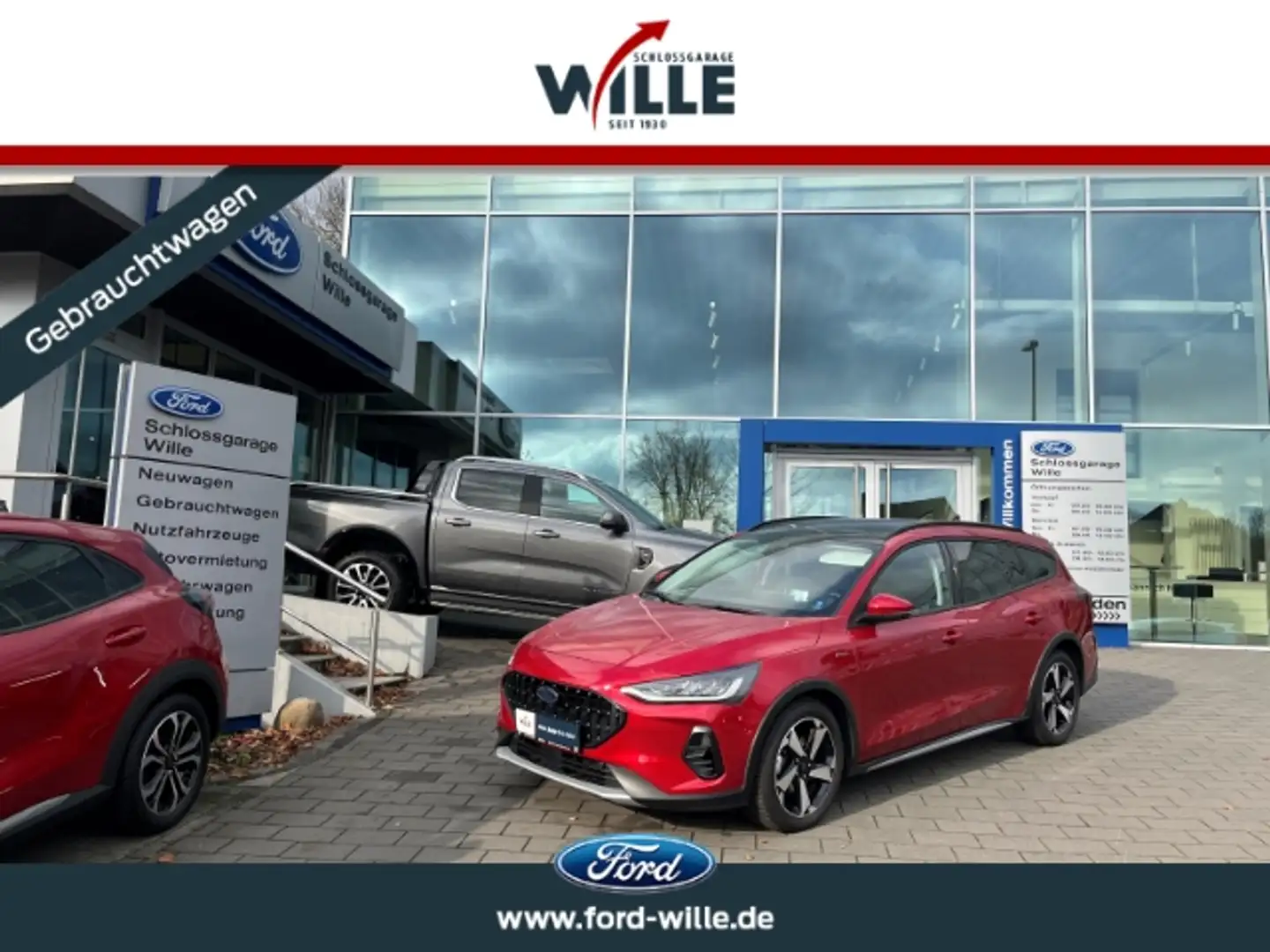 Ford Focus Turnier Active X Panoramadach Kamera B&O Rosso - 1