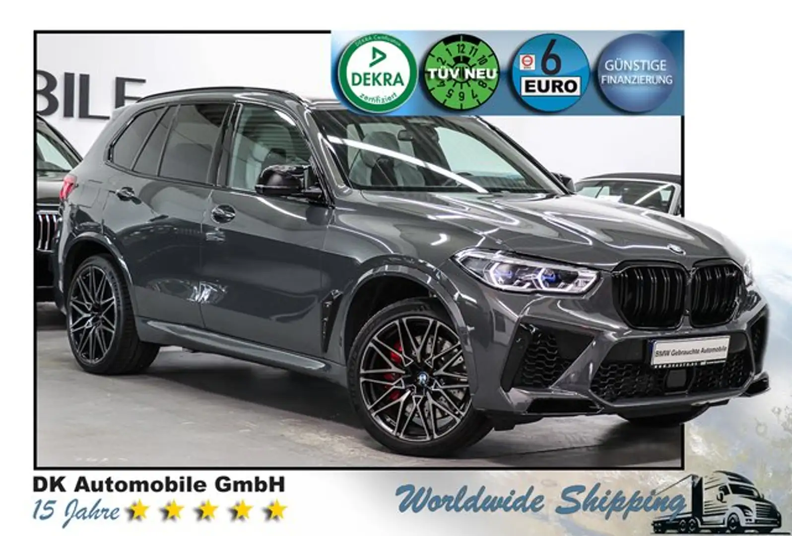 BMW X5 M Competition/LASERLICHT/PANORAMA/SOFT-CLOSE/ Szary - 1