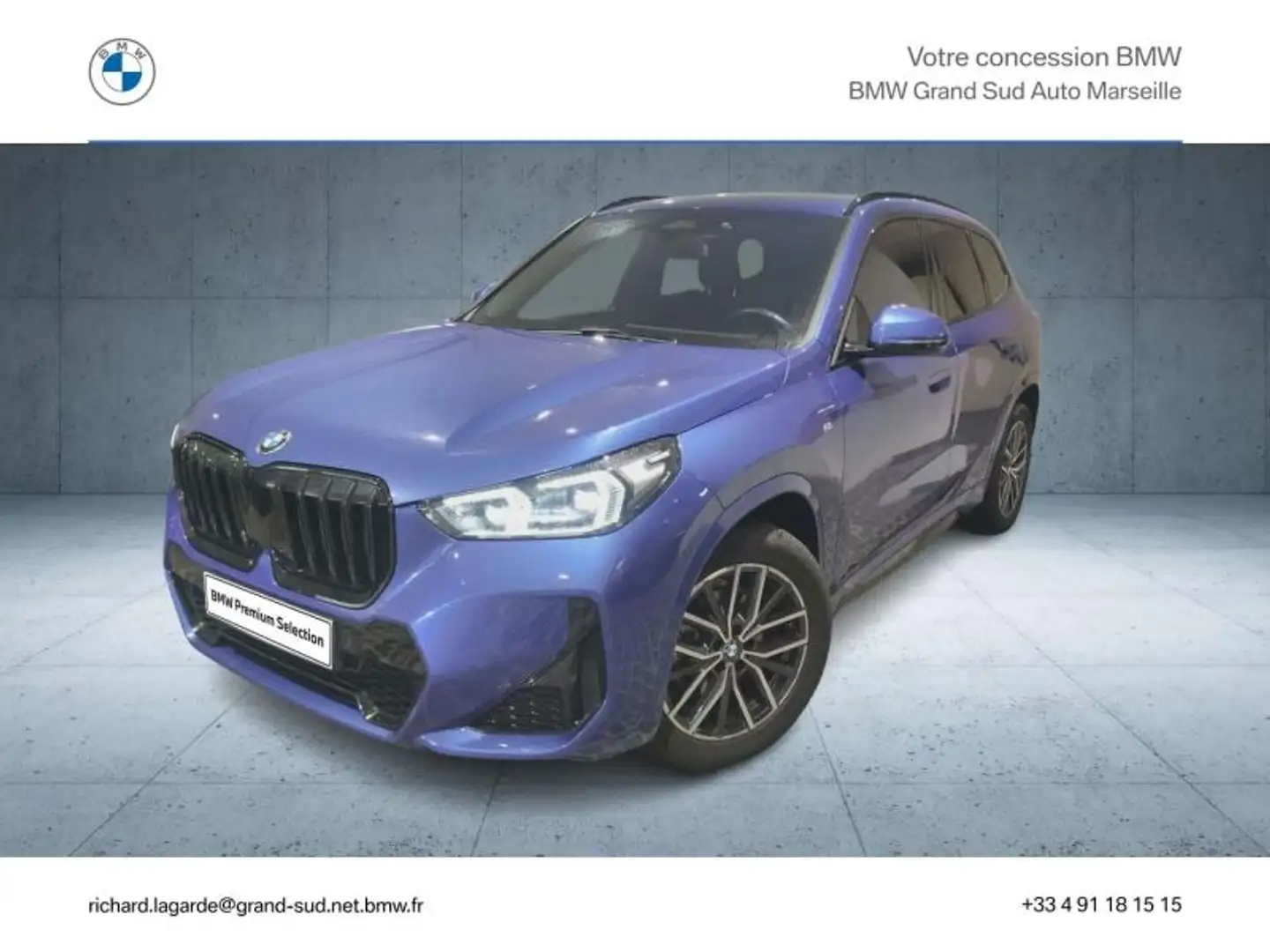BMW X1 sDrive18i 136ch M Sport Blauw - 1