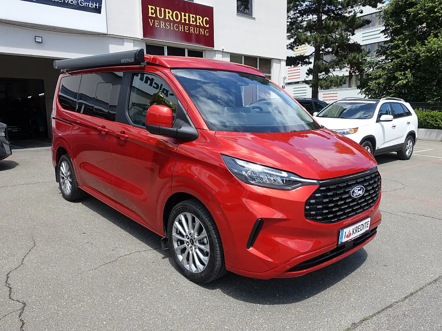 Ford Tourneo Custom Nugget Camper 2,0 EcoBlue 320 L1H1 Titanium "Ak... Rood - 2