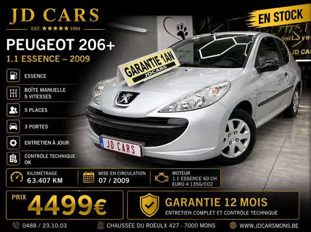 Peugeot 206 206+ 1.1 ESSENCE ‼️GARANTIE 1 AN CTOK‼️