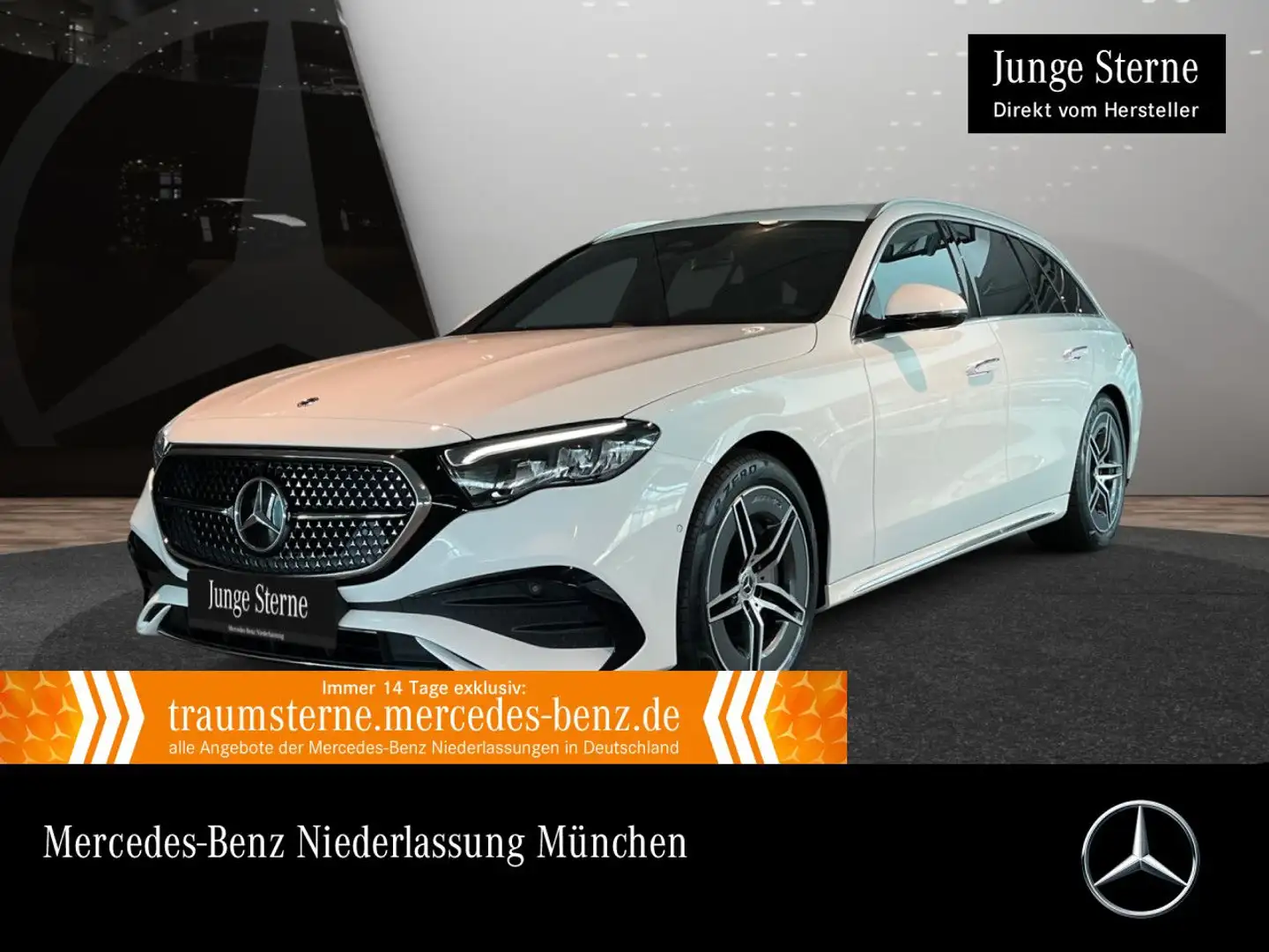 Mercedes-Benz E 300 de T AMG Burmester Distr. LED AHK Kamera PTS Blanc - 1